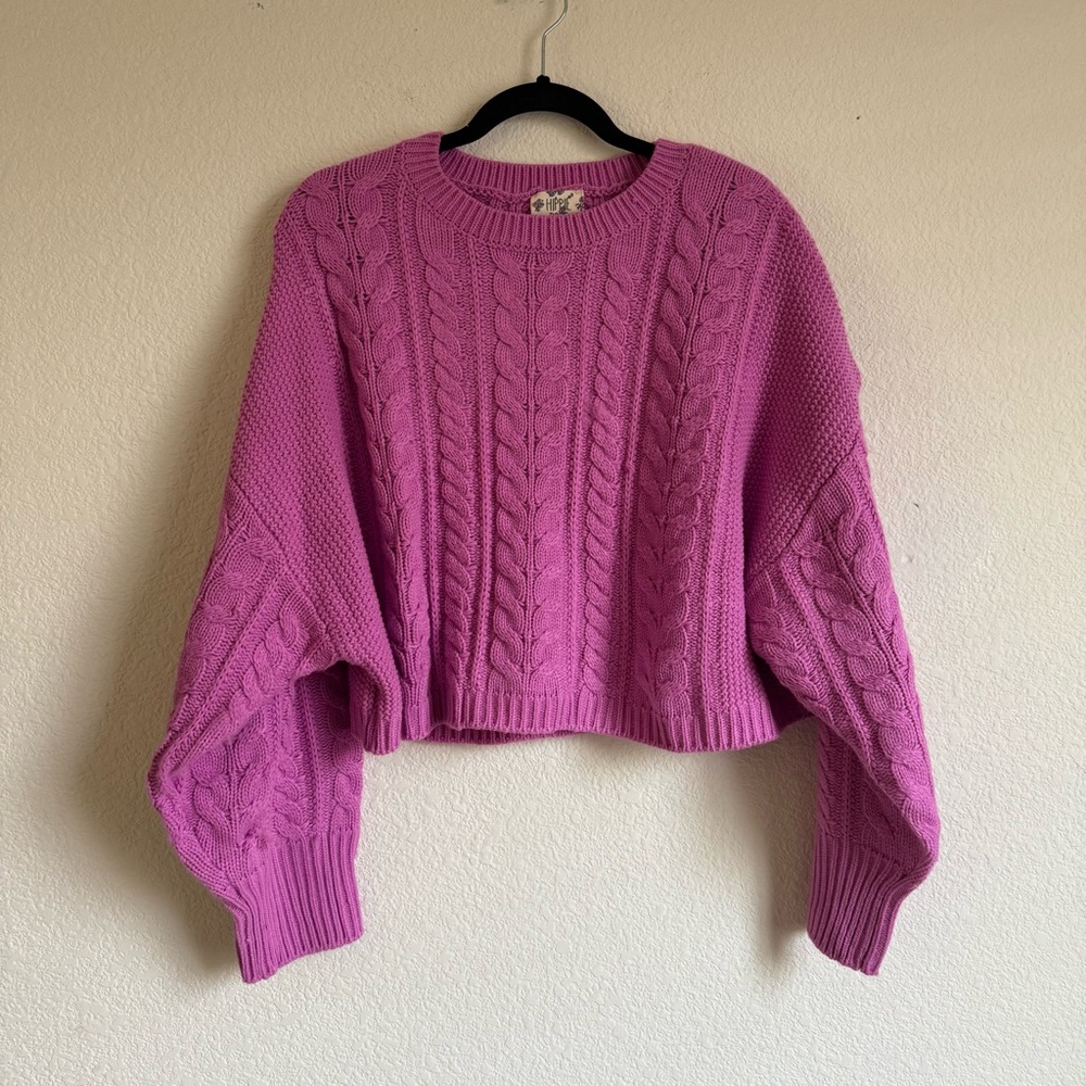 Hippie Rose Cable Knit Sweater